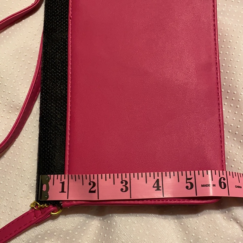 Juicy Couture crossbody bag color Hot pink/black - Picture 8 of 10